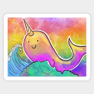 The Dumbest Baby Narwhal (Who We Love) Sticker